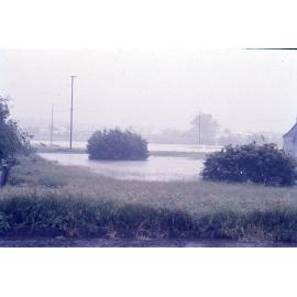 Flood waters at 10:45am, Ipswich, 26th January 1974