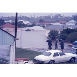 Flood waters continuing to rise, North Ipswich, Sunday morning, 27th January 1974