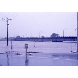 David Trumpy Bridge, Ipswich, on the morning of 27th January 1974