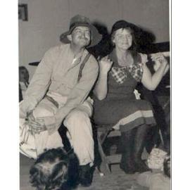 John Evans and Edna Wensley of the Bluebird Concert Party as Dave and Mabel, c.1955
