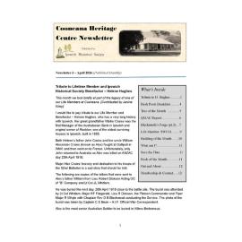 Cooneana Heritage Centre Newsletter, April 2026