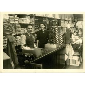 Bernie Lutvey and Maureen Hoare at Lutvey's Store