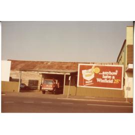 Red Delivery Truck parked at Risson's Produce
