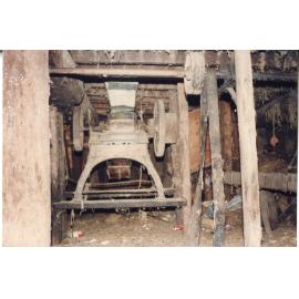 Old machinery in the cellar of Risson's Produce
