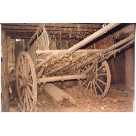 Cart in the cellar of Risson's Produce