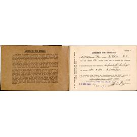 Clifford Risson Military Discharge Paperwork