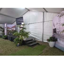 Stage inside the Queens Park Pavilion, Galvanized: A Festival of Heritage, September 2026