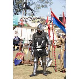 Companie Draco Routiers demonstration at History Alive, at Galvanized, Ipswich Showgrounds, Ipswich, September 2026
