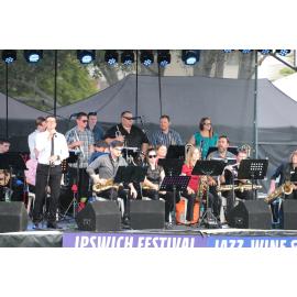 Ipswich City Big Band performing at Jazz Wine & Blues, part of the Ipswich Festival, April 2018
