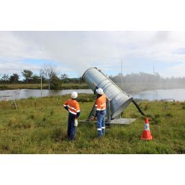 New Hope is trialing a water evaporator at Jeebropilly, Ipswich, 13 May 2013