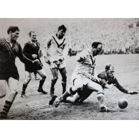 Gary Parcell  playing for Australian Kangaroos Rugby League team, 1959-1962