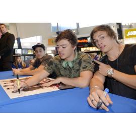 Julian De Vizio, Jayden Sierra and Trent Bell from The Collective, Ipswich, 17 May 2013