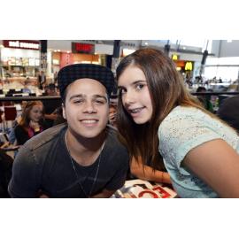 Paris Recchi, 14, with Julian de Vizio from The Collective, Ipswich, 17 May 2013