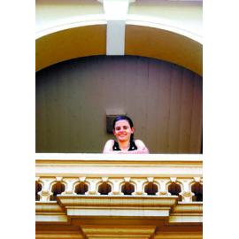 Former Ipswich Girls Grammer student and world adventurer, Shannon Turley, Ipswich, 4 February 2005 