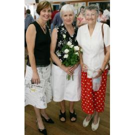 Heather Moore, Elaine Anscombe and Elizabeth Ball blue nursing service 50th, Ipswich, 6 February 2005 