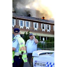 Fire at the Jubilee Building, Ipswich General Hospital, Ipswich, 6 February 2005 