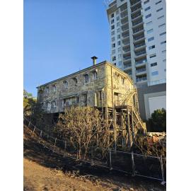 Commercial Hotel, after the grass fire, September 2026