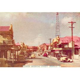 Lower Brisbane Street, Ipswich, postcard, 1940s