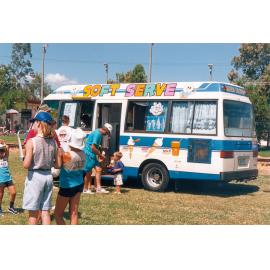 Ice-cream van at ANZAC Park, Rosewood, Ipswich, 1990