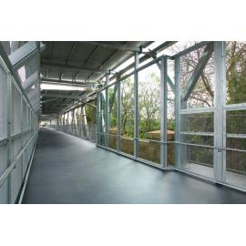 Looking along the Bradfield Bridge, Ipswich, 2010