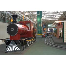Locomotive that forms part of the 'Nippers Railway' at The Workshops Rail Museum, North Ipswich, 2010