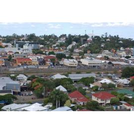 Panoramic view of city, towards Denmark Hill, Ipswich, 2010