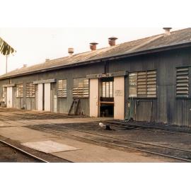 Welding shop, Ipswich Railway Workshops, North Ipswich, 1987