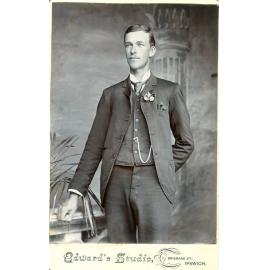 Portrait of unidentified man, Ipswich, 1890s