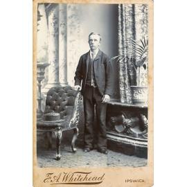 Thought to be either Joseph or Henry Whittaker, owners of a transport business, Ipswich, late 1880s