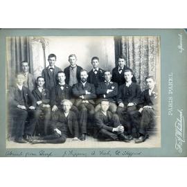 F. A. Whitehead with his Congregational Sunday School class, Ipswich, 1900