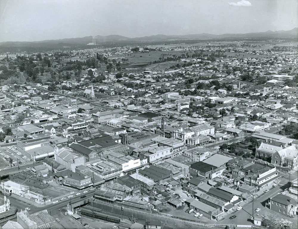 Panoramic view of Ipswich, c.1960