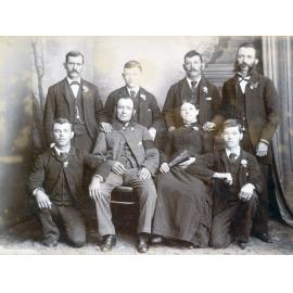 Portrait of the family of John Moss and Ellen Marsh, Ipswich, c.1895