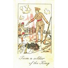 Inside postcard from soldier serving in France, Rosewood, Ipswich, 1917