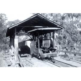 Shuttle train at Caledonian Colliery, Thagoona, Ipswich, 1964