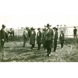 Sir Matthew Nathan, Governor of Queensland, inspecting Rosewood guides, Rosewood, 1924