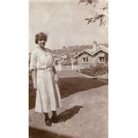 Thought to bean unidentified nurse in grounds of Ipswich General Hospital, Ipswich, n.d.