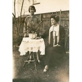 Coralie Casey and her aunt, ELiza Noble, North Ipswich, 1930s