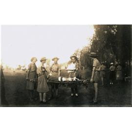 Women's Auxiliary Transport Service members during a training field day in Ipswich, 1942