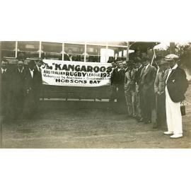 The 'Kangaroos" rugby league team returning from English tour, Melbourne, 1930