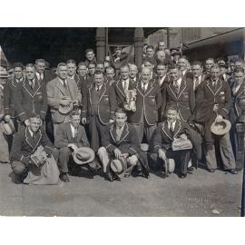 Members of the rugby league 'Kangaroo' team tour, Yorkshire, England, United Kingdom, 1932