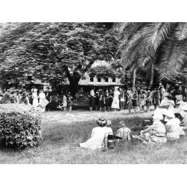 Girl guides at 'Thinking Day' ceremony, Ipswich, c.1954