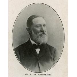 E (Ebenezer) W Hargreaves, businessman and Alderman, Ipswich, 1880s