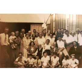 Group celebrating the Diamond Wedding Anniversary of John Close and Caroline (nee Mason) Bleakley, Ipswich 1938