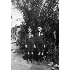 Twin boys of Mrs P. McInally, Marburg, 1922