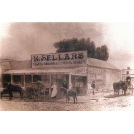 Store in John Street of R. Sellars & Co. Rosewood, Ipswich, early 1900s