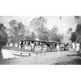 Srednam(boat), at The Junction, Bremer River, Ipswich, 1948
