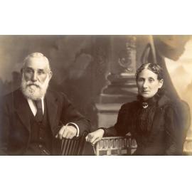 Formal portrait of Tobias and Eliza Weatherhog, 1890s