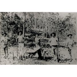 Roadmaking at Tallegalla, Ipswich, 1890s