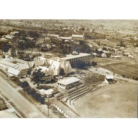 Ipswich Grammar School aerial view, Ipswich, 1963