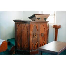 Pulpit in Goodna Presbyterian Church, 2A Mill Street, Goodna, Ipswich, 1991